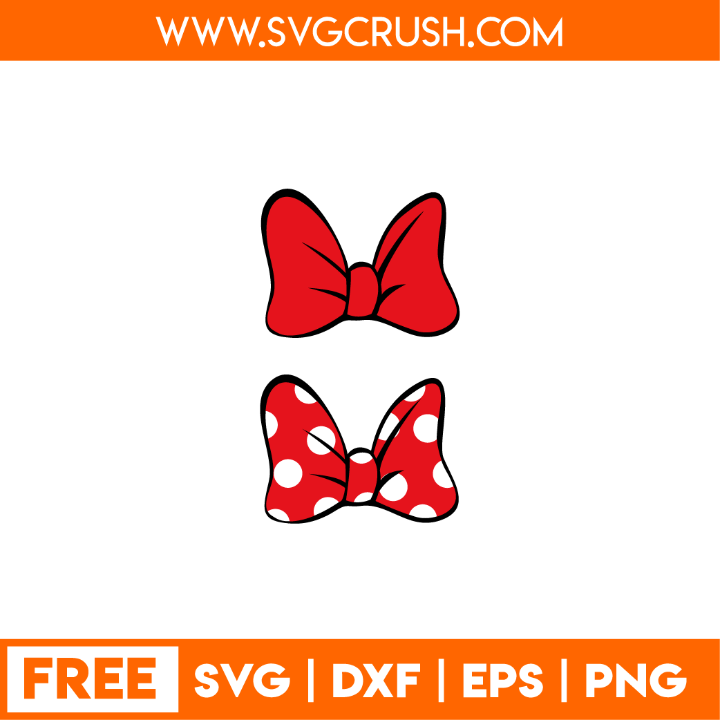 free minnie-mouse-bow-002 svg