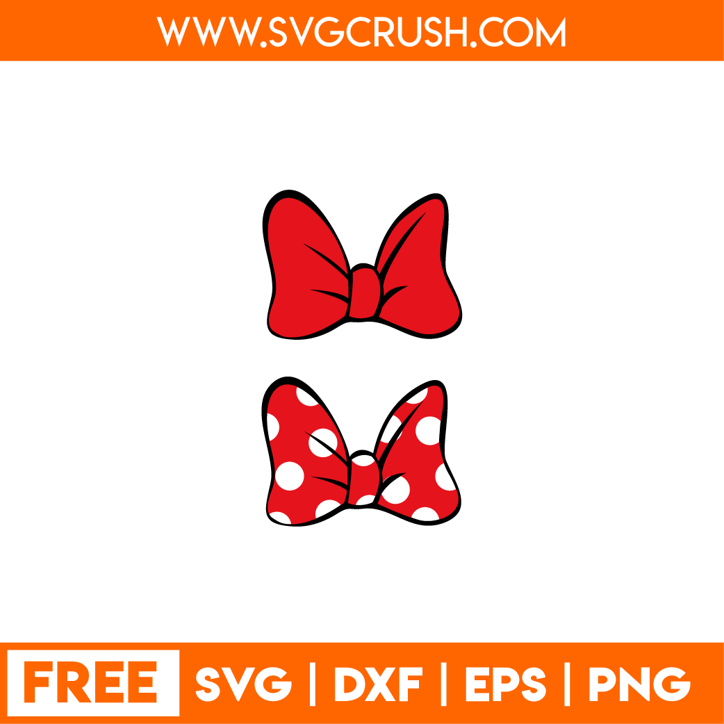 Svgcrush Free Svg Files Disney Mickey Mouse Tangled Mermaid Minnie Mouse Bow