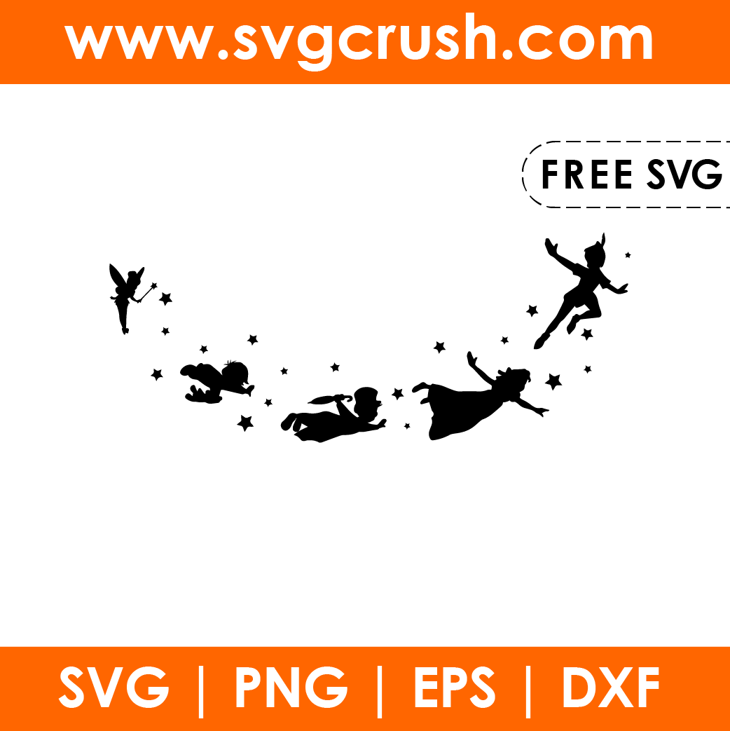 free peter-pan-flying-001 svg