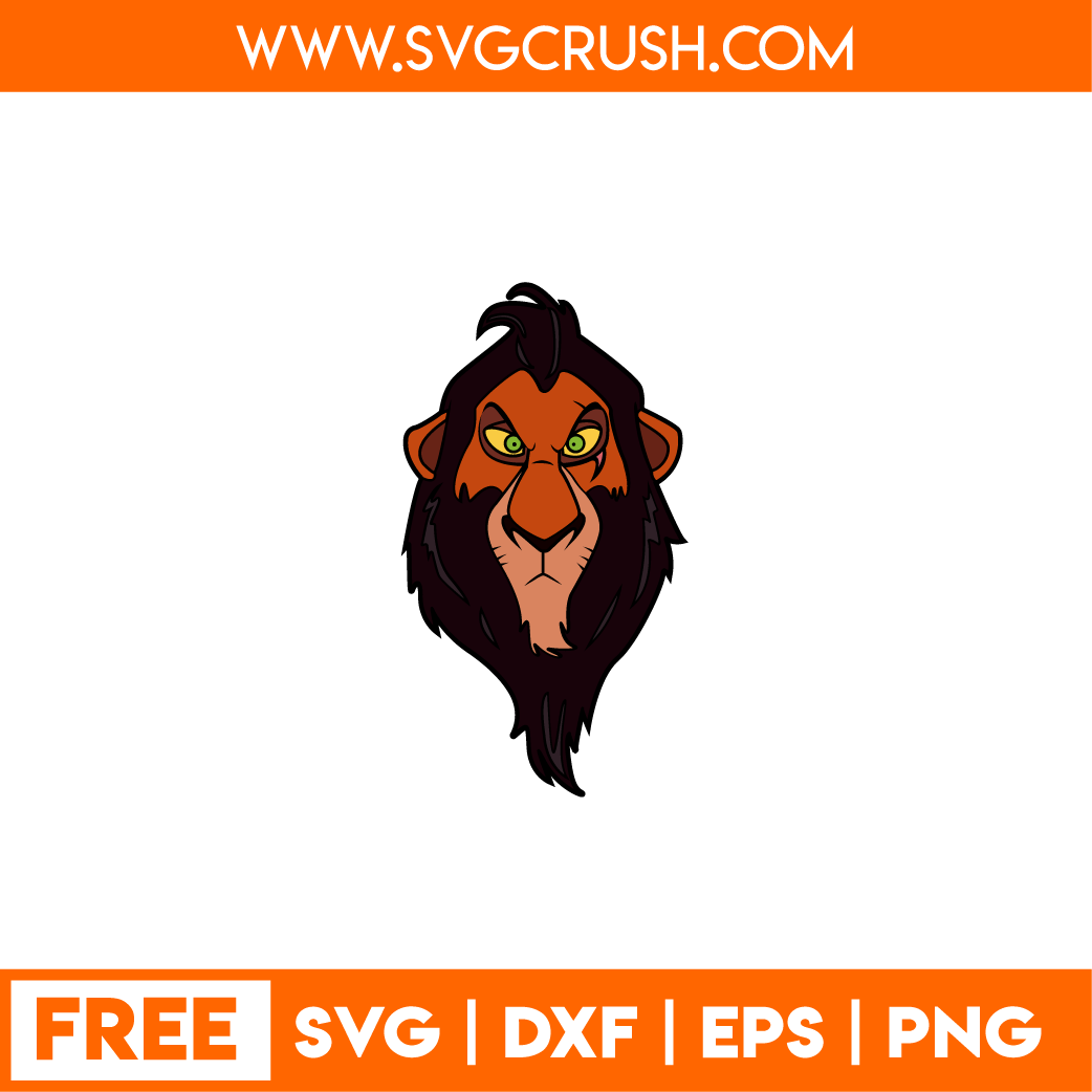 free scar-lionking-001 svg