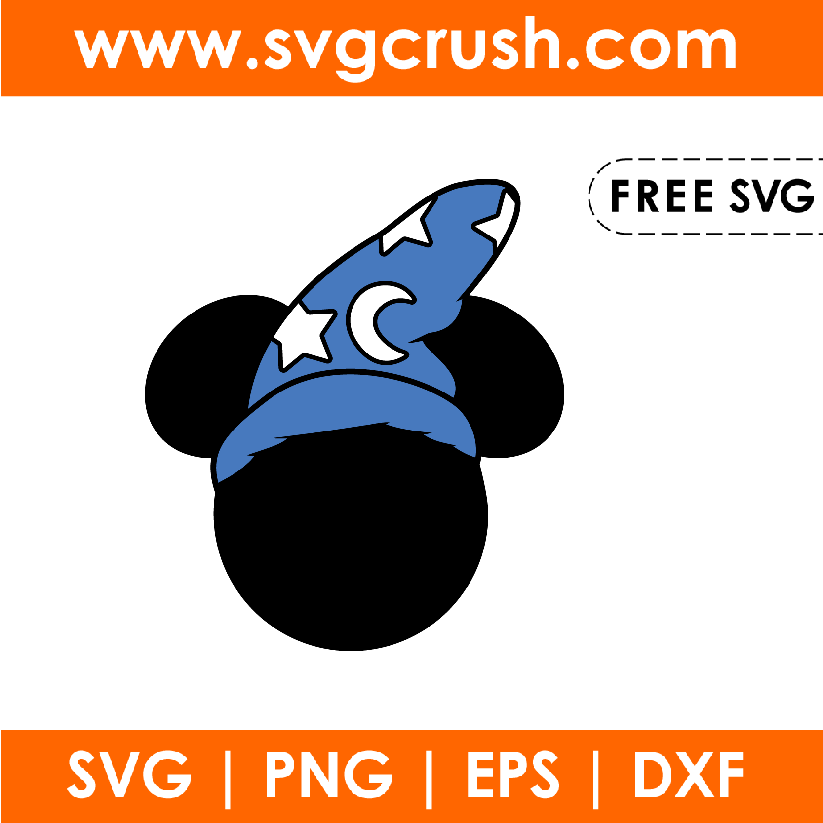 free sorcerer-mickey-001 svg