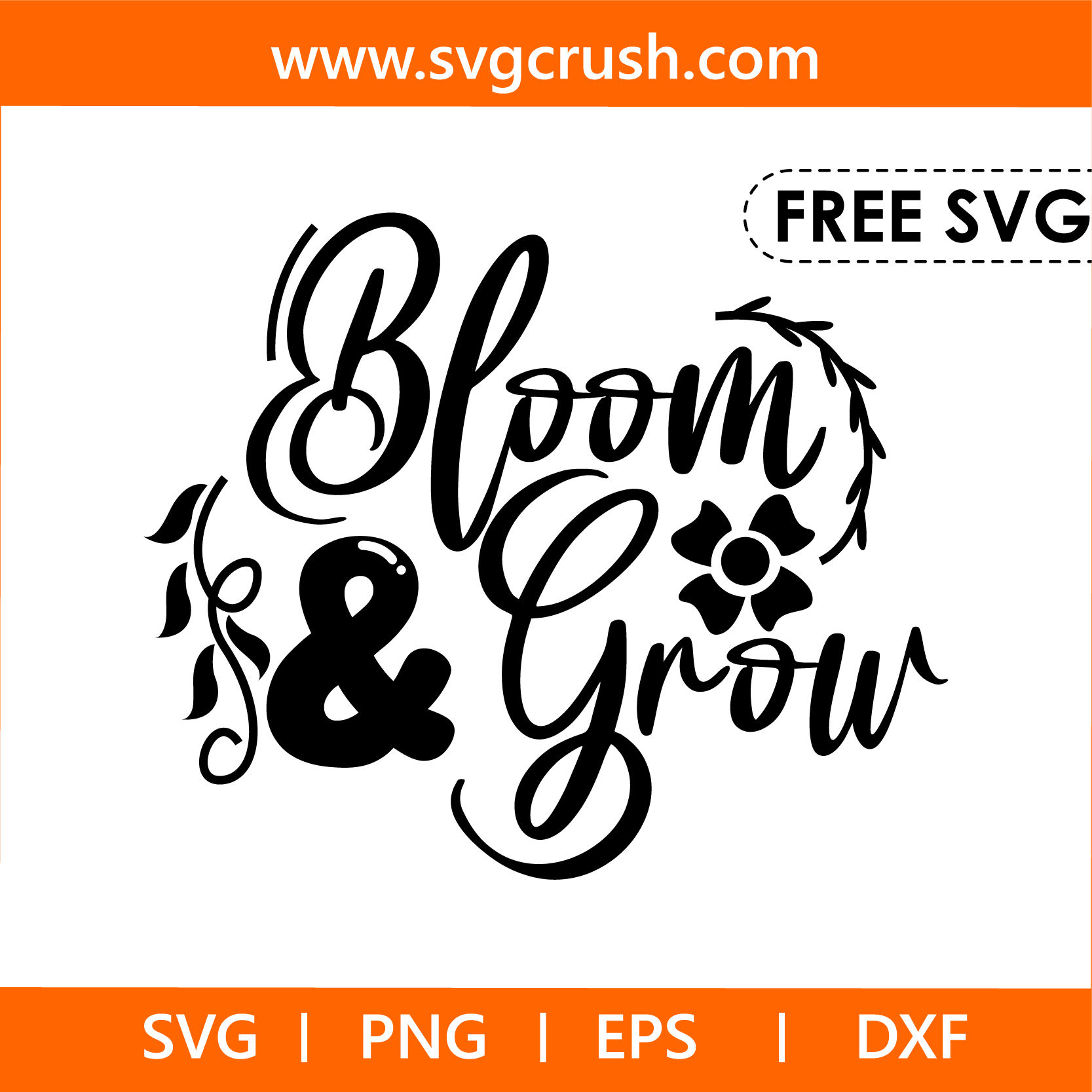 free bloom-and-grow-004 svg