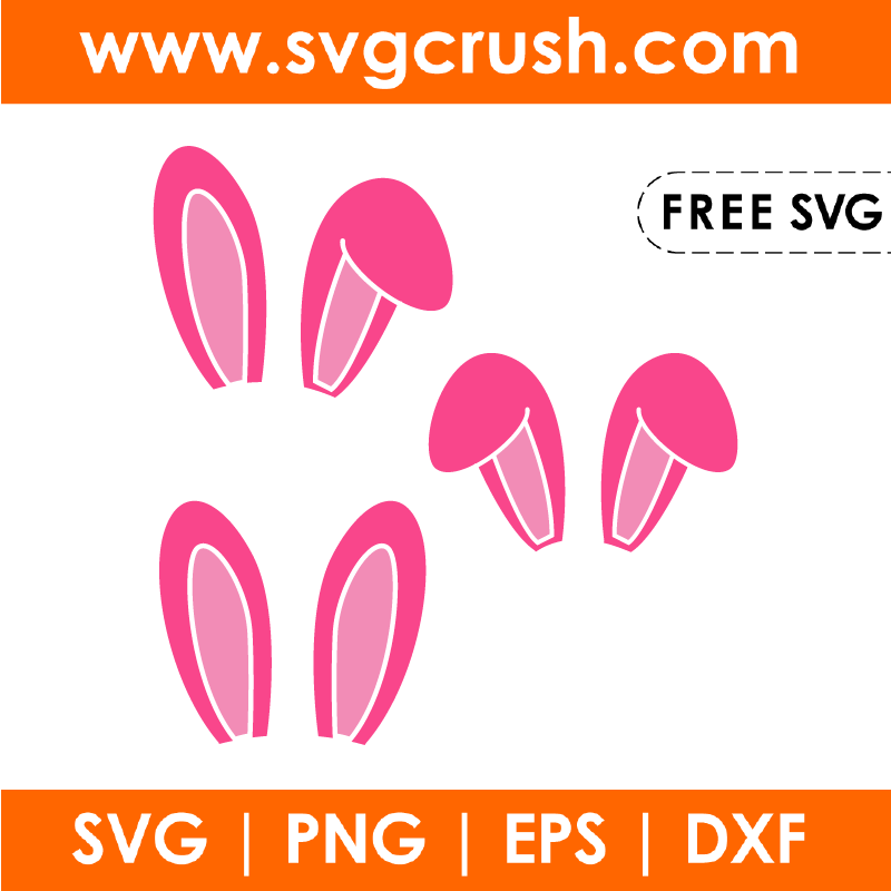free bunny-ears-004 svg