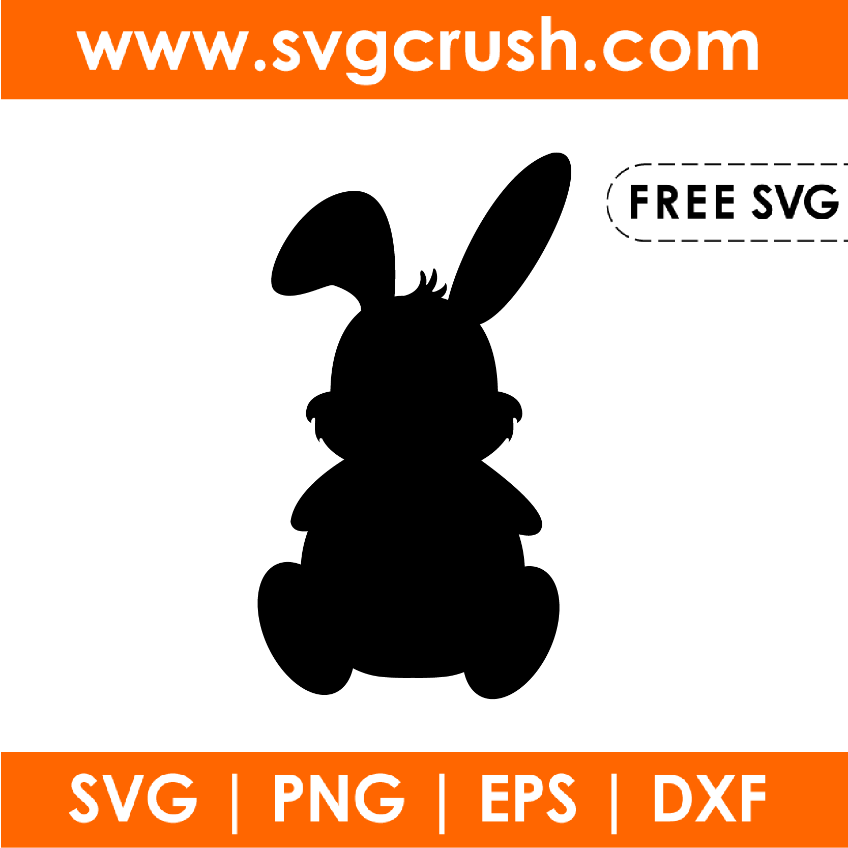 free bunny-silhouette-001 svg