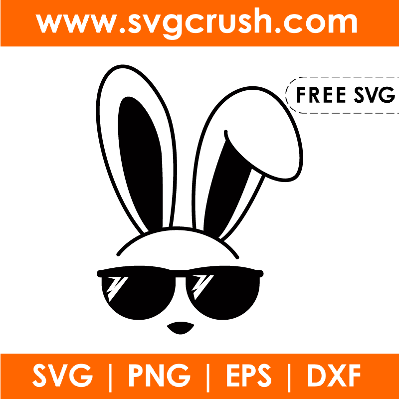 free bunny-sunglasses-001 svg