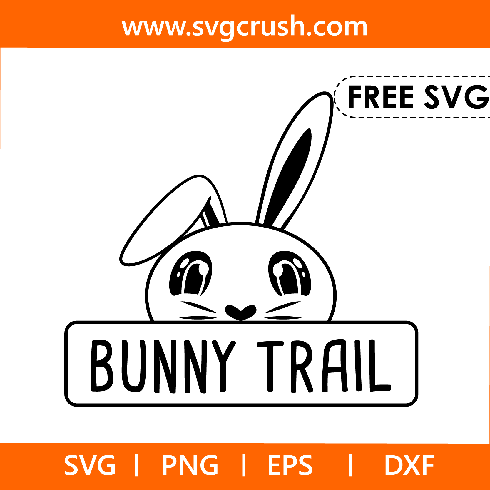 free bunny-trail-006 svg
