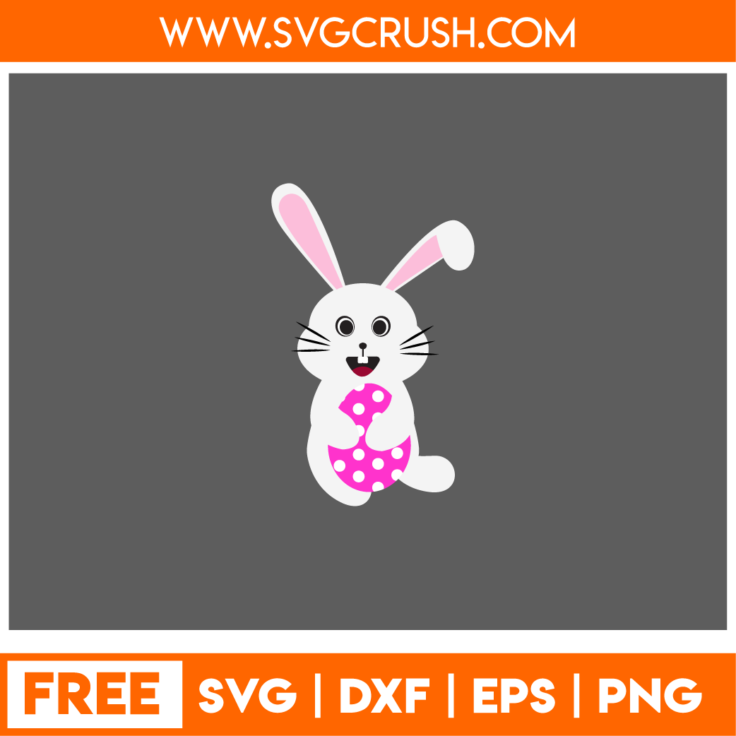 free bunny-with-eggs-006 svg