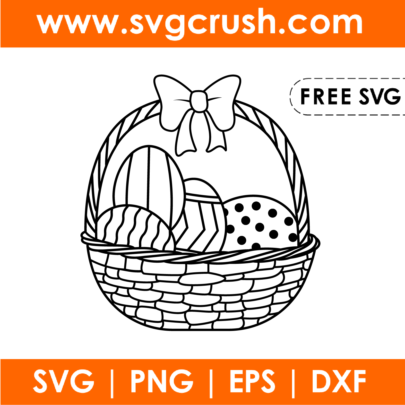 free easter-basket-001 svg