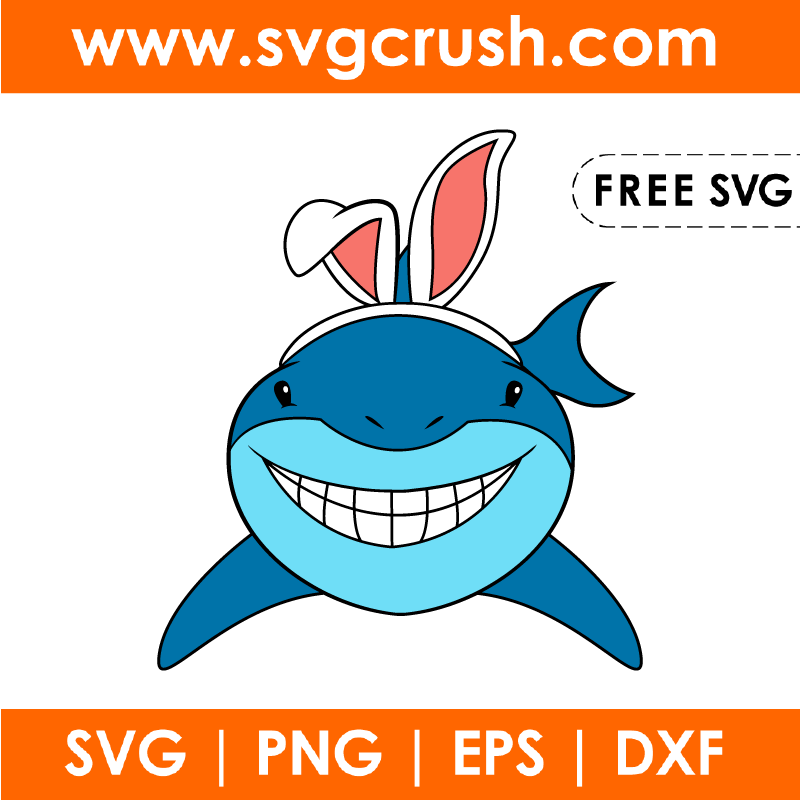 free easter-bunny-shark-001 svg