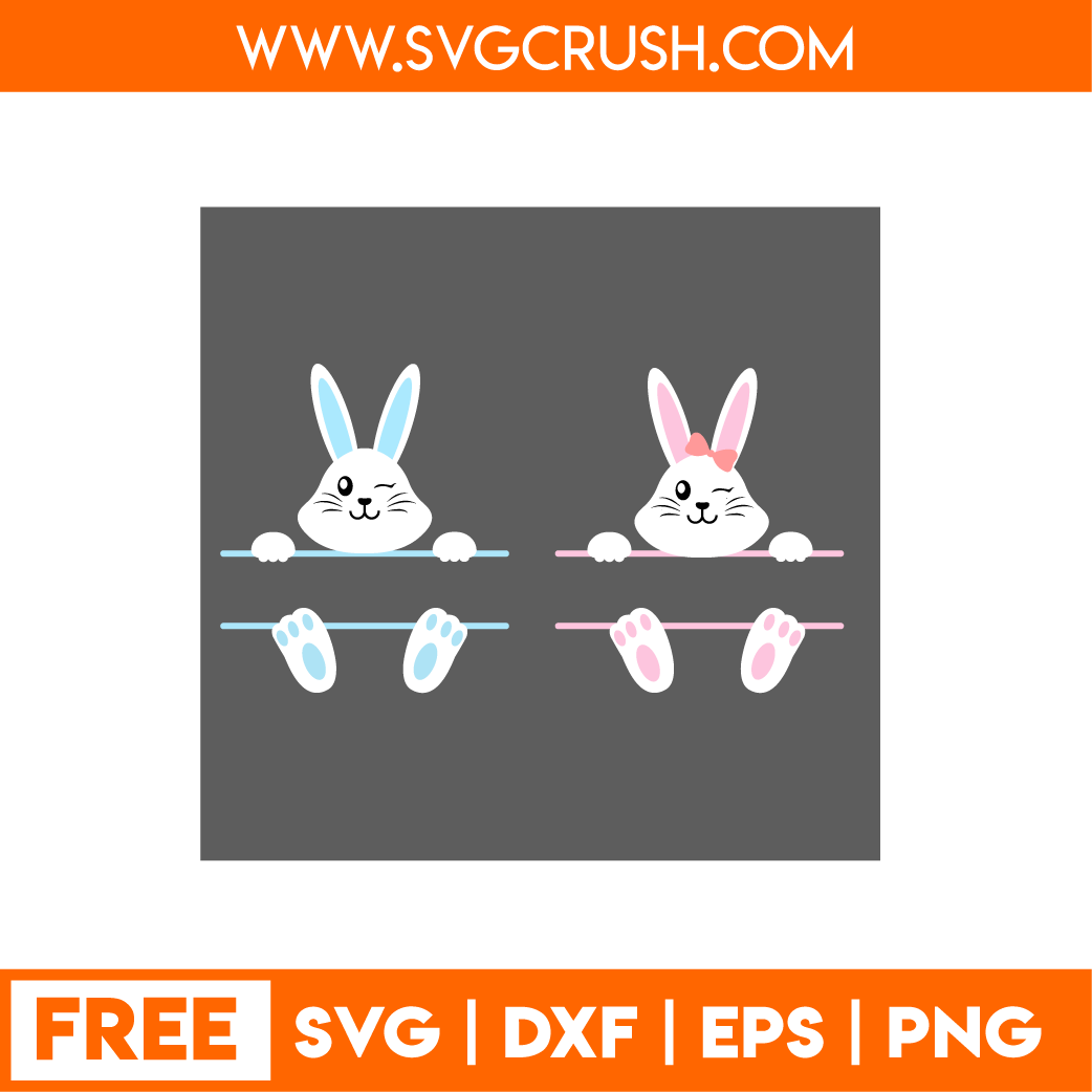 free easter-bunnys-002 svg