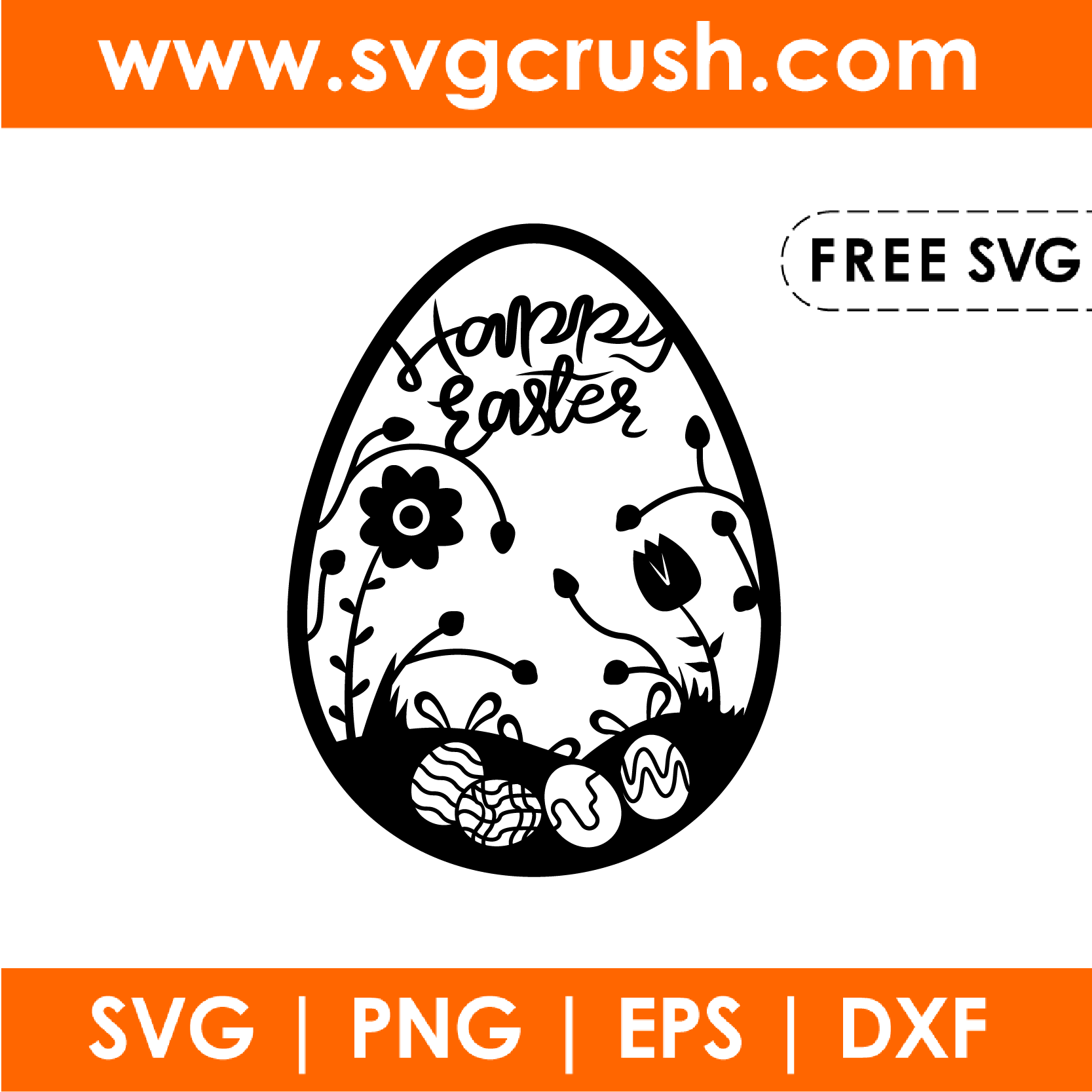 free easter-egg-004 svg