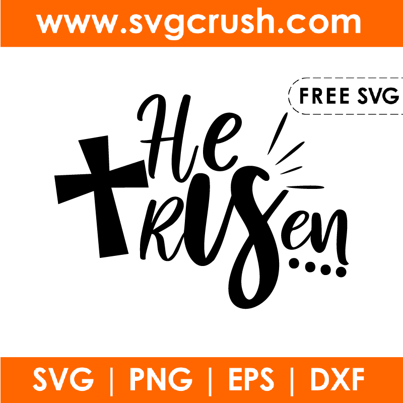 free he-is-risen-easter-001 svg