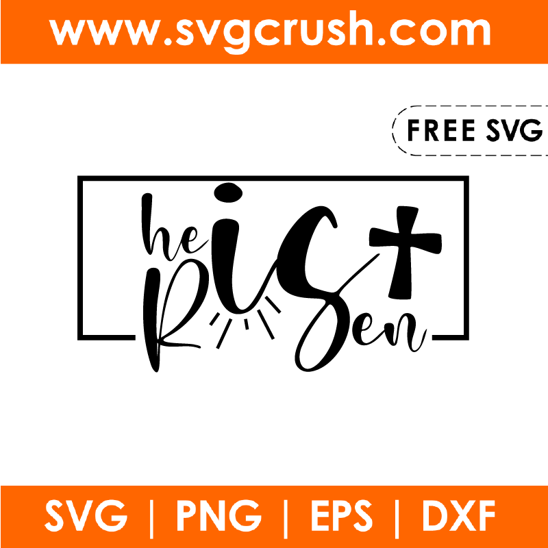 free he-is-risen-easter-002 svg