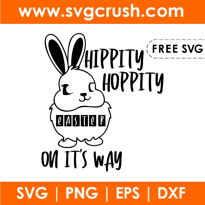 free hippity-hoppity-easter-on-its-way-002 svg