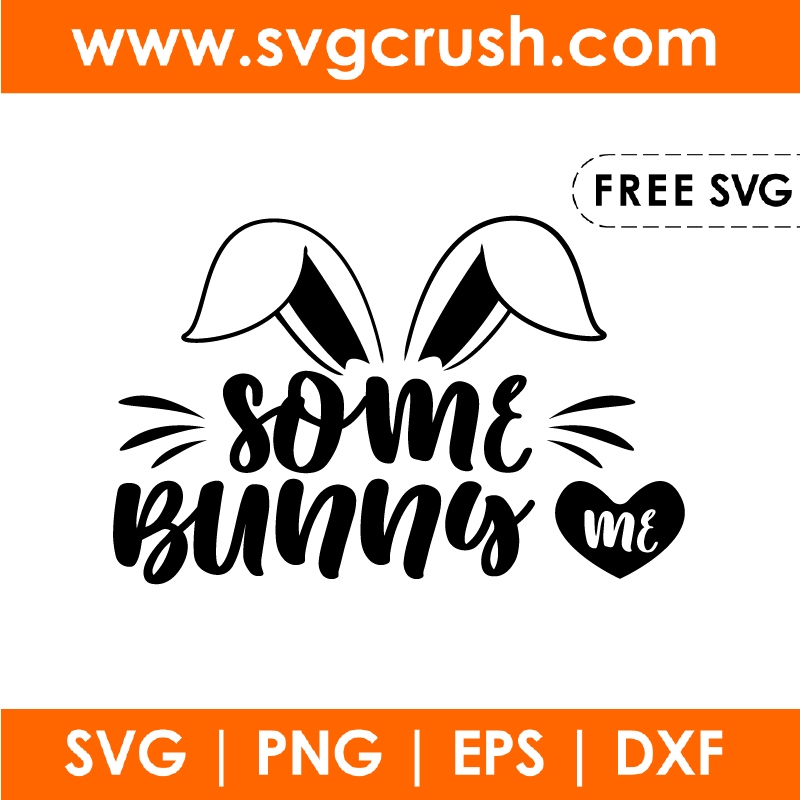 free some-bunny-loves-me-003 svg