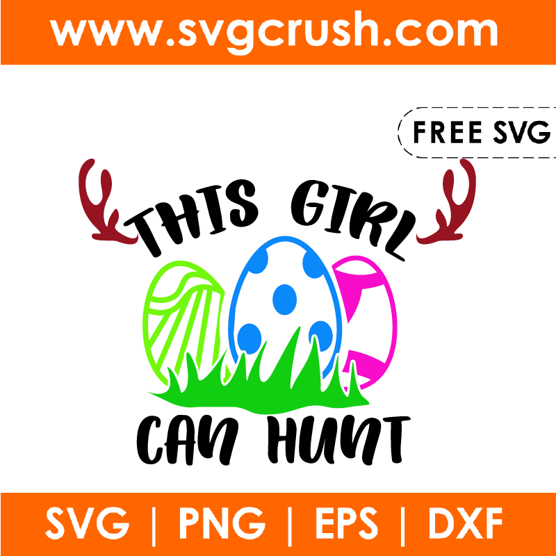 free this-girl-can-hunt-003 svg