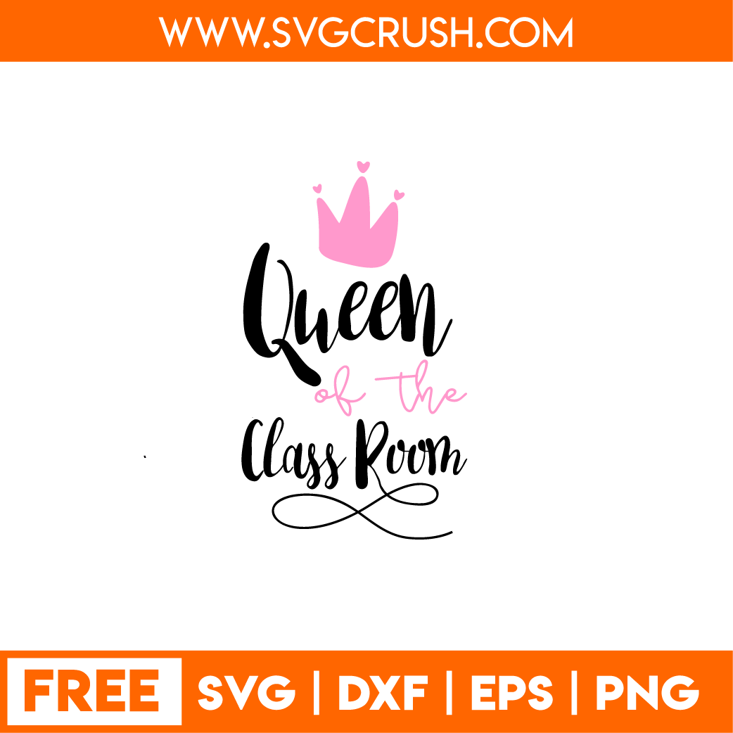 free queen-of-th-class-room-001 svg