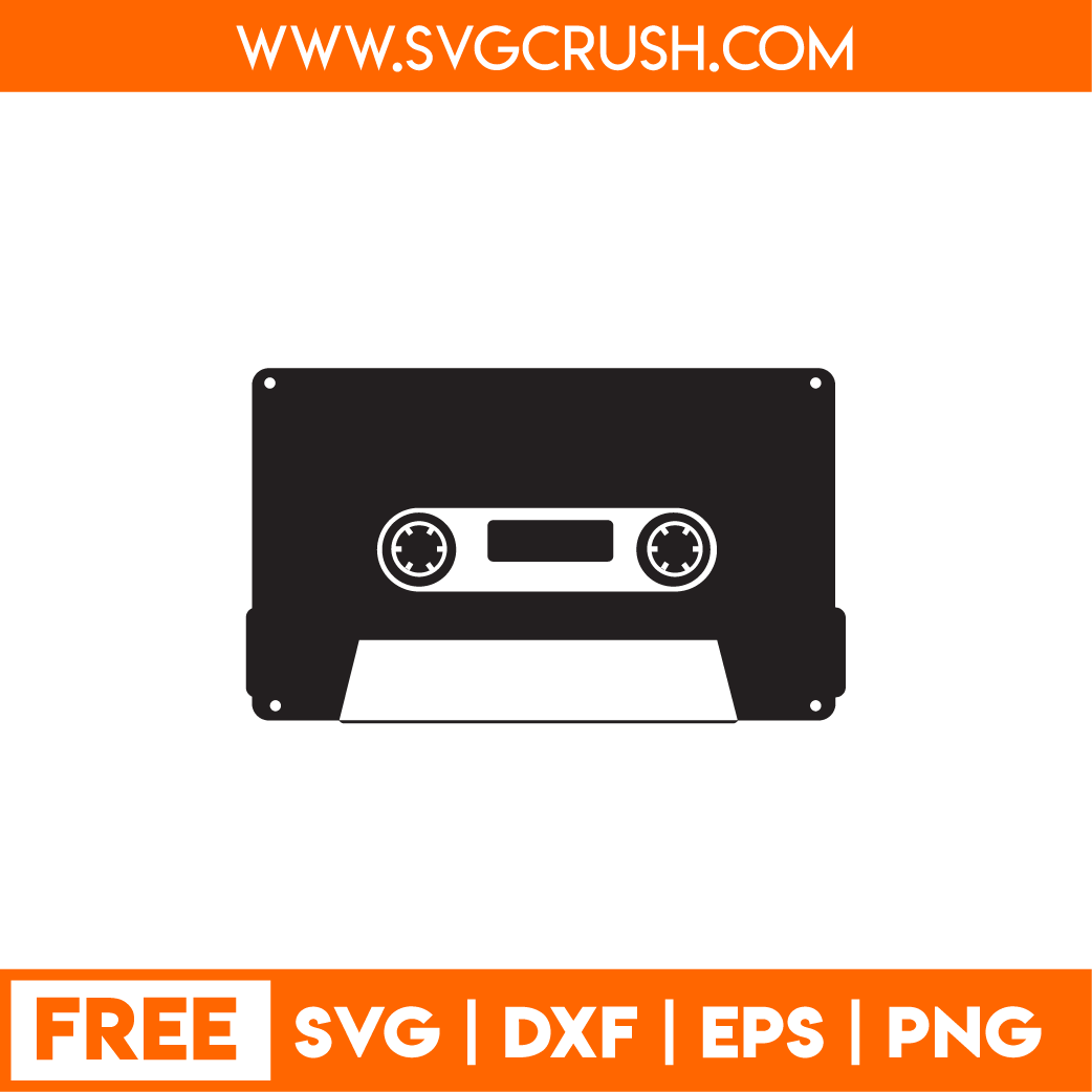 free 90s-cassette-tape-001 svg