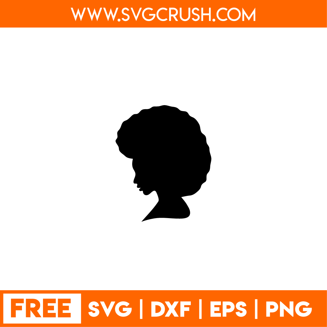 free afro-girl-001 svg