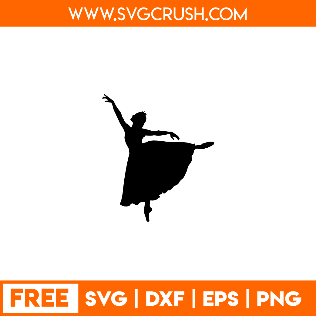 free girl-dance-001 svg