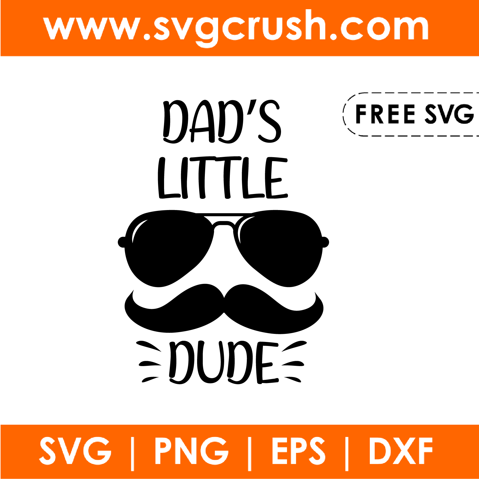 free dads-little-dude-002 svg