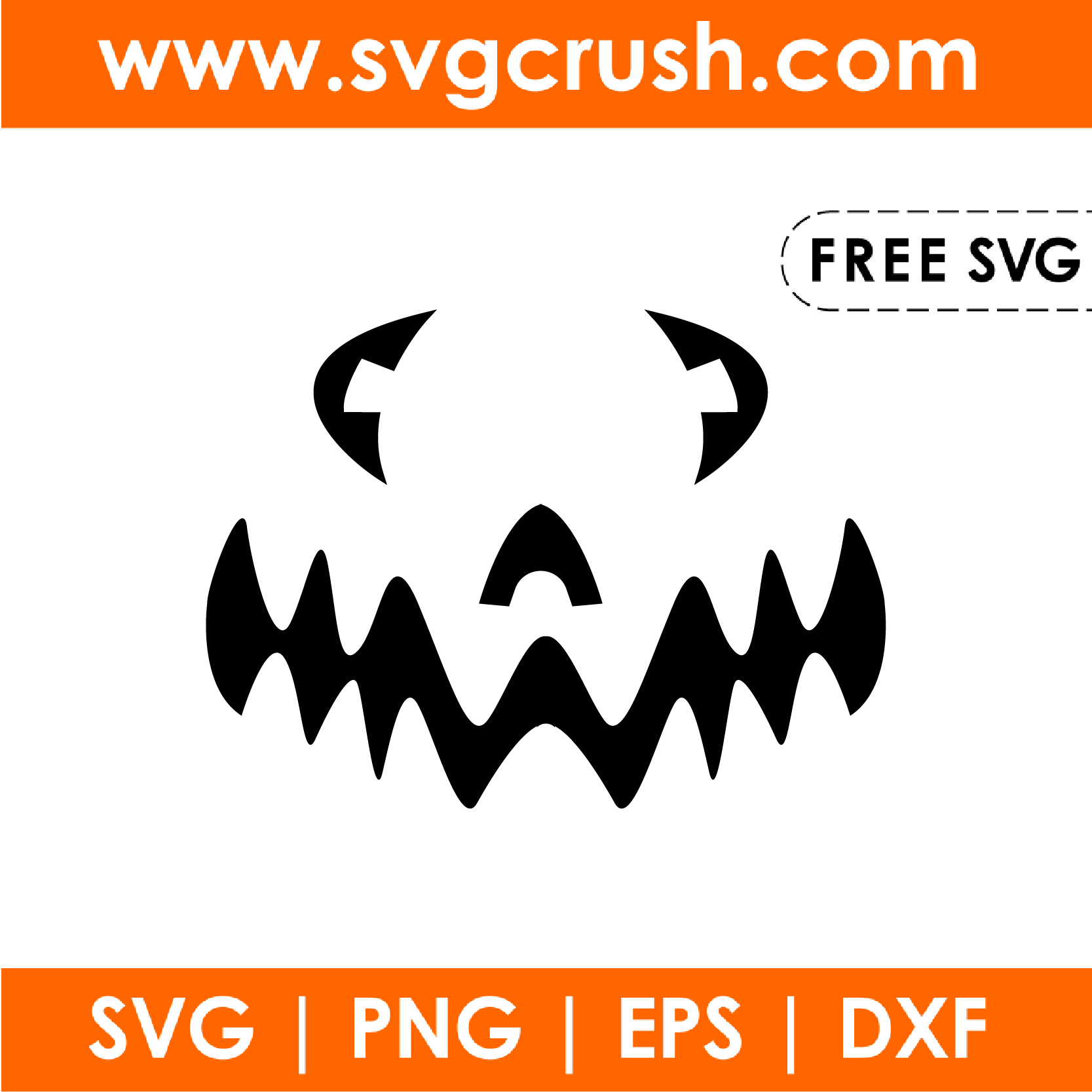free Pumpkin-face-010 svg