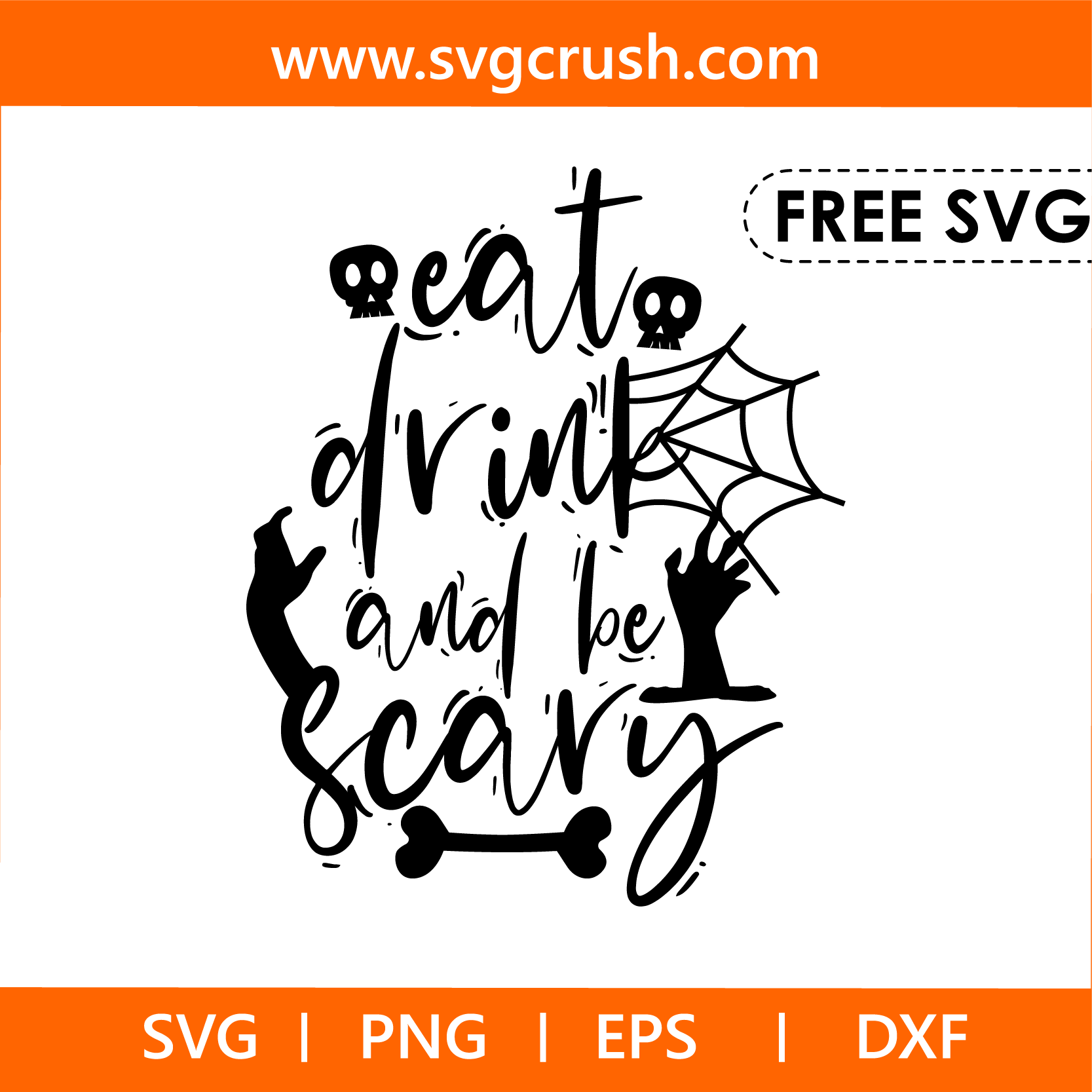 free eat-drink-and-be-scary-003 svg