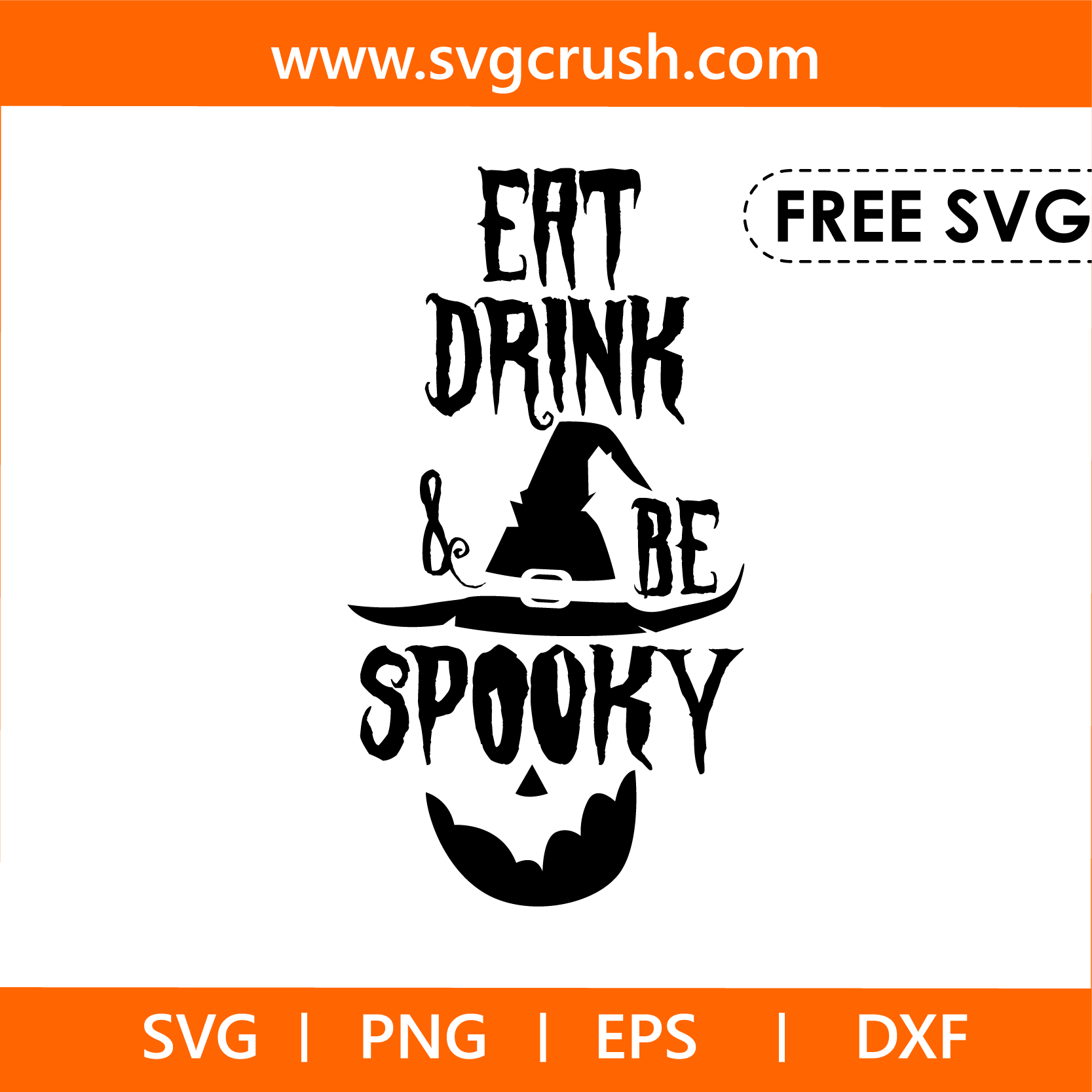 free eat-drink-and-be-spooky-005 svg