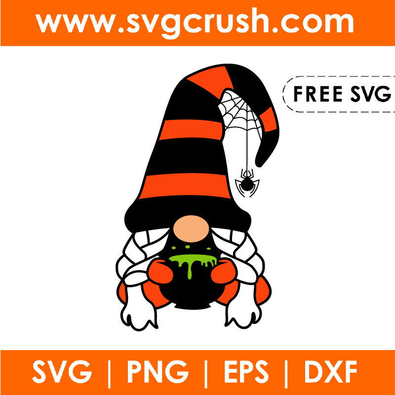 free gnome-halloween-004 svg