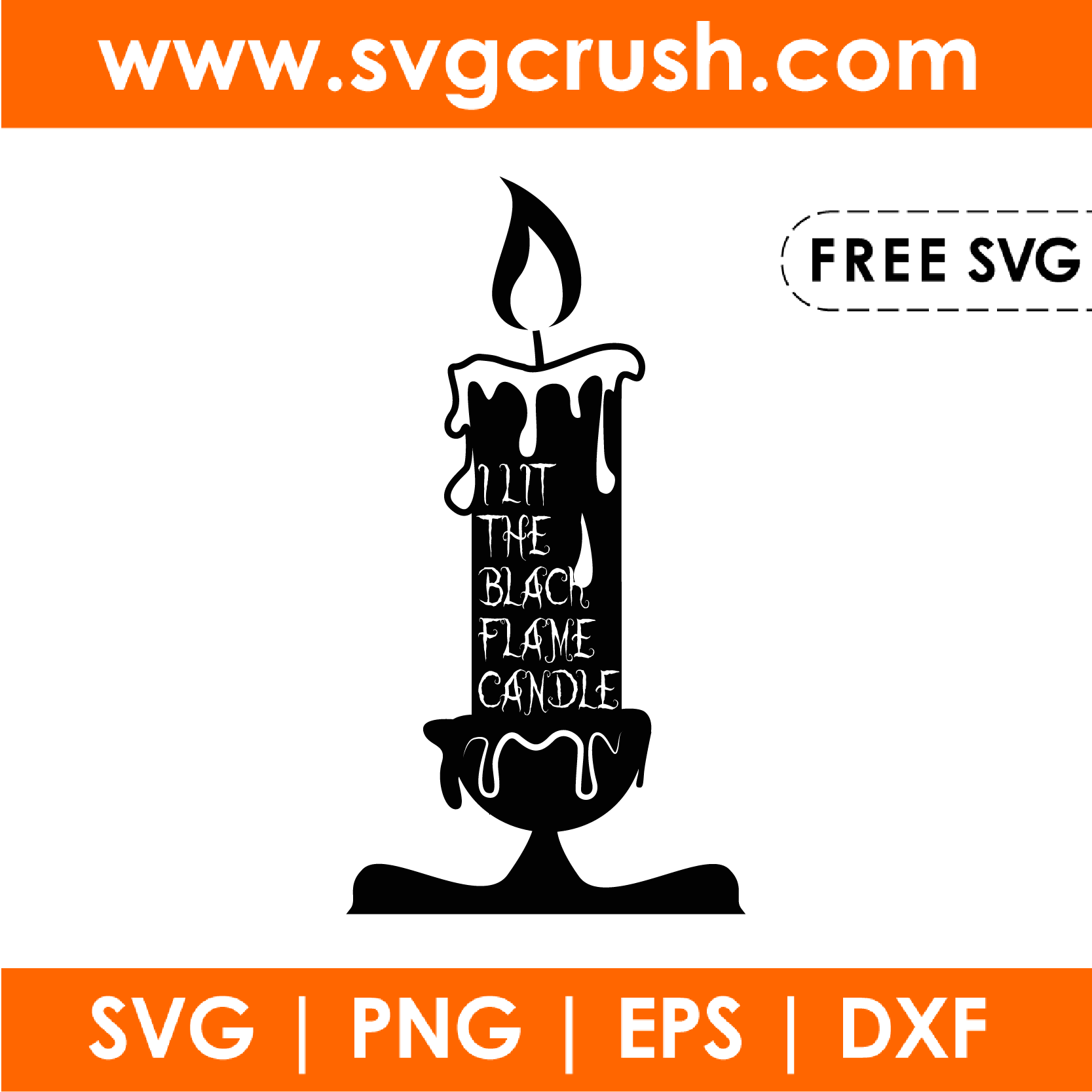 free halloween-candle-002 svg