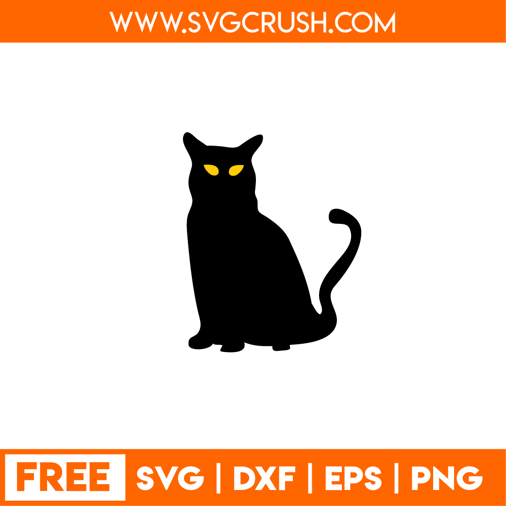 free halloween-cat-001 svg