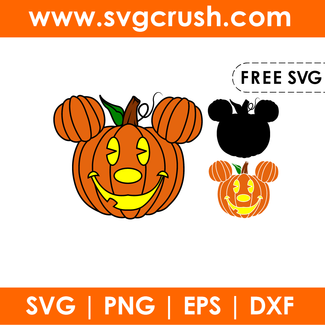 free halloween-mickey-pumpkin-001 svg