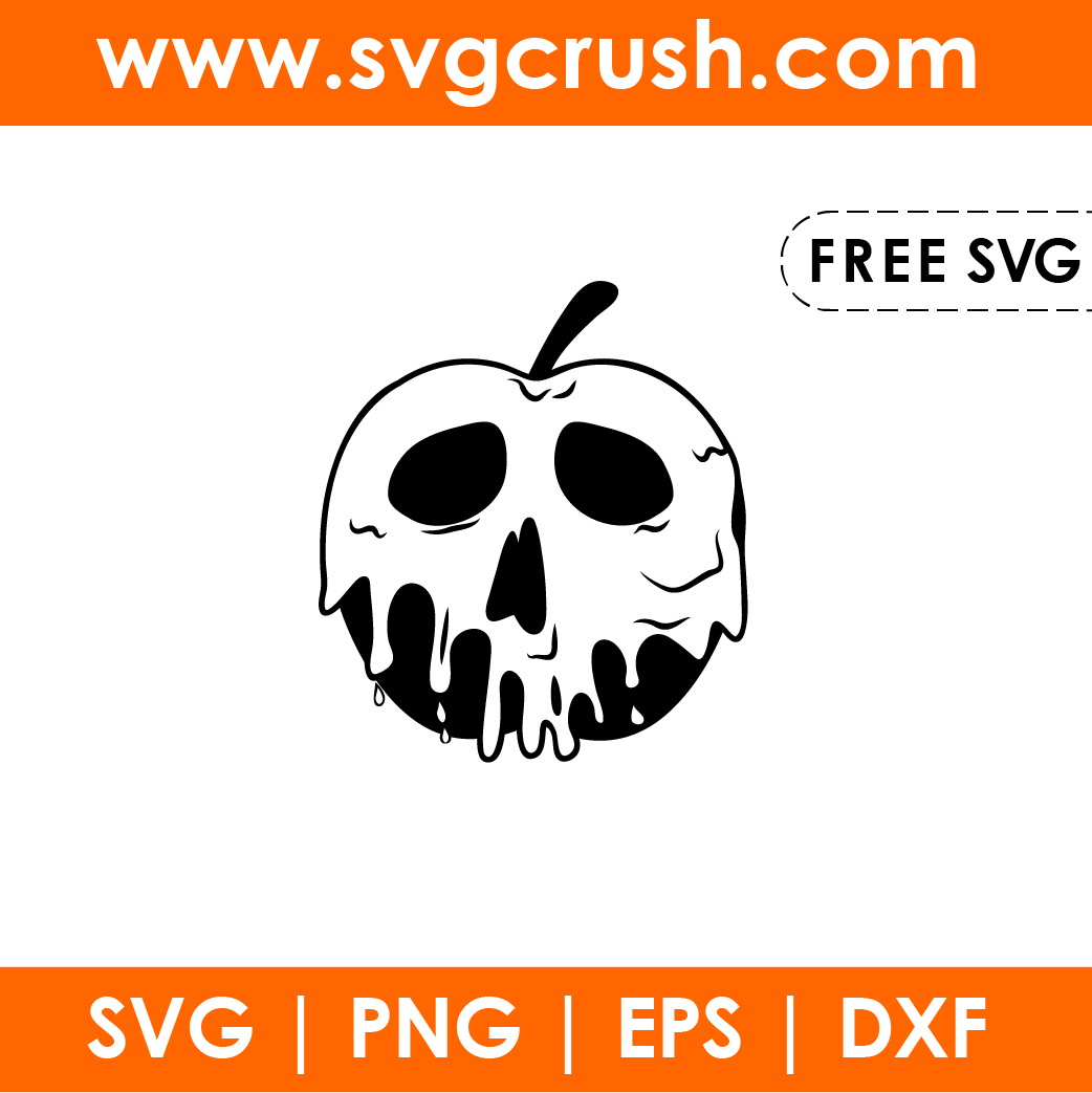 free halloween-poison-apple-001 svg