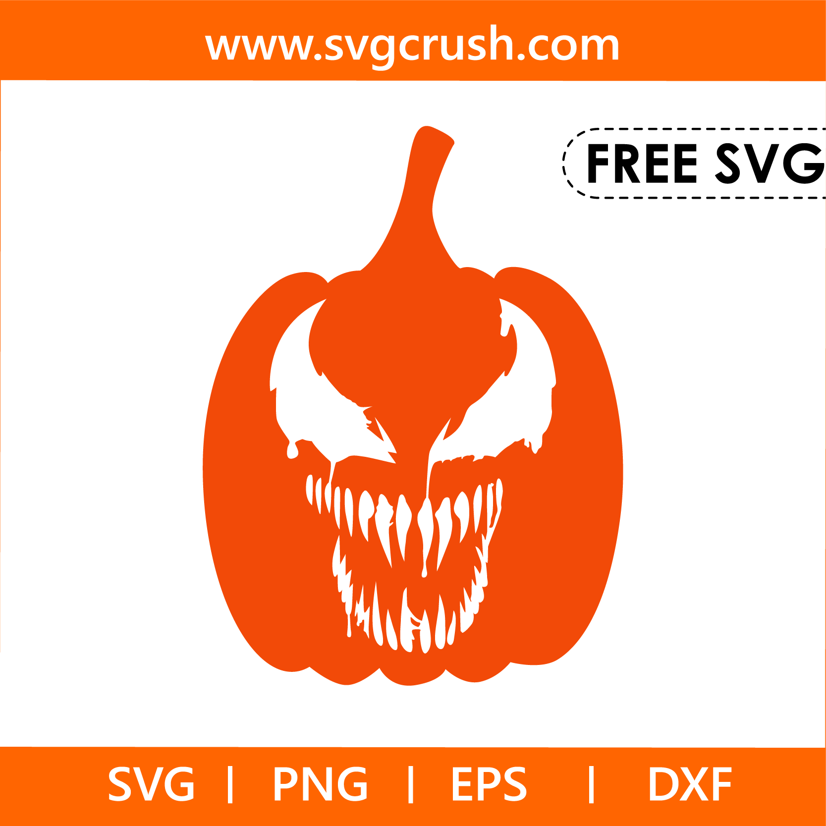 free halloween-pumpkin-venom-003 svg