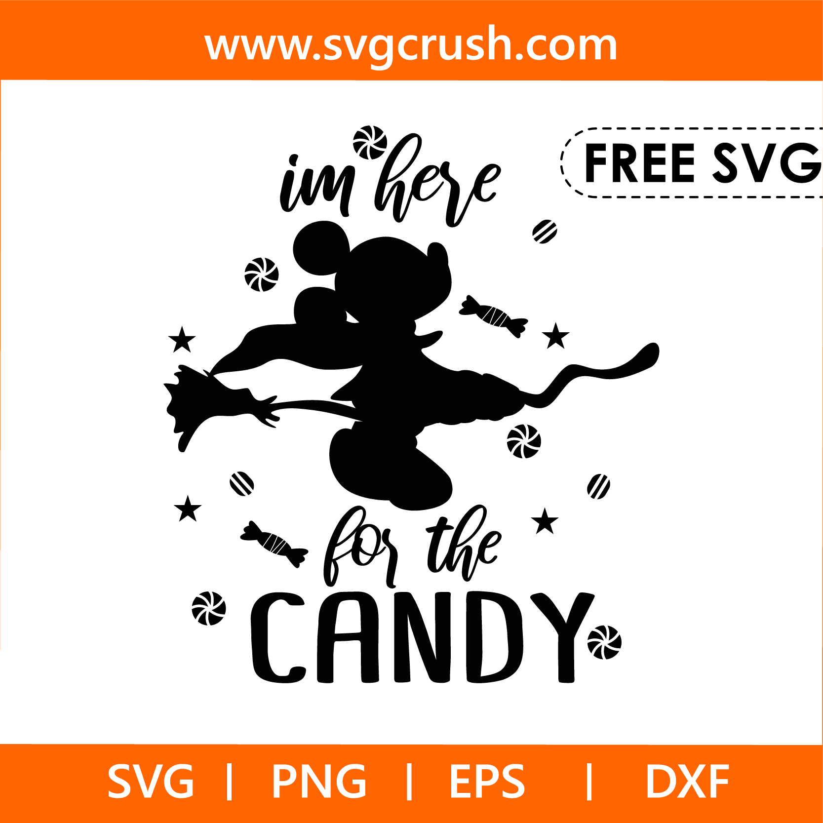 free im-here-for-the-candy-003 svg