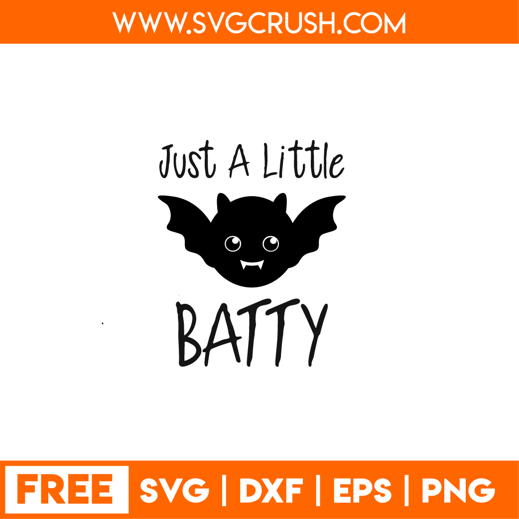 free just-a-little-bat-001 svg