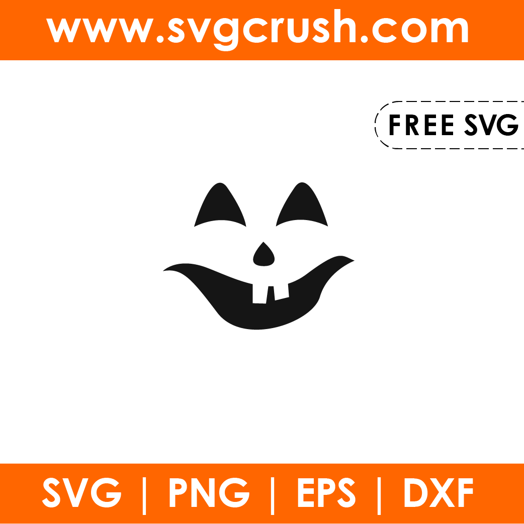 free pumpkin-face-003 svg