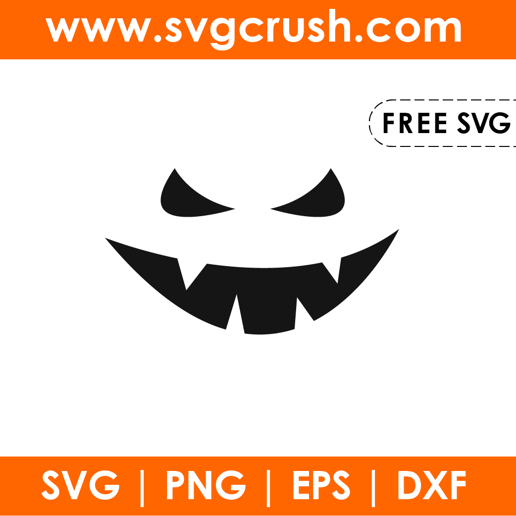 free pumpkin-face-004 svg