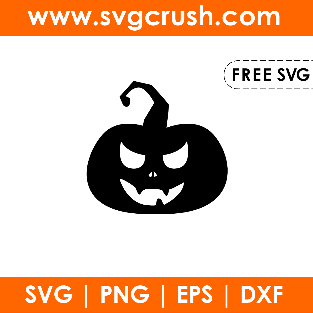 free pumpkin-face-006 svg