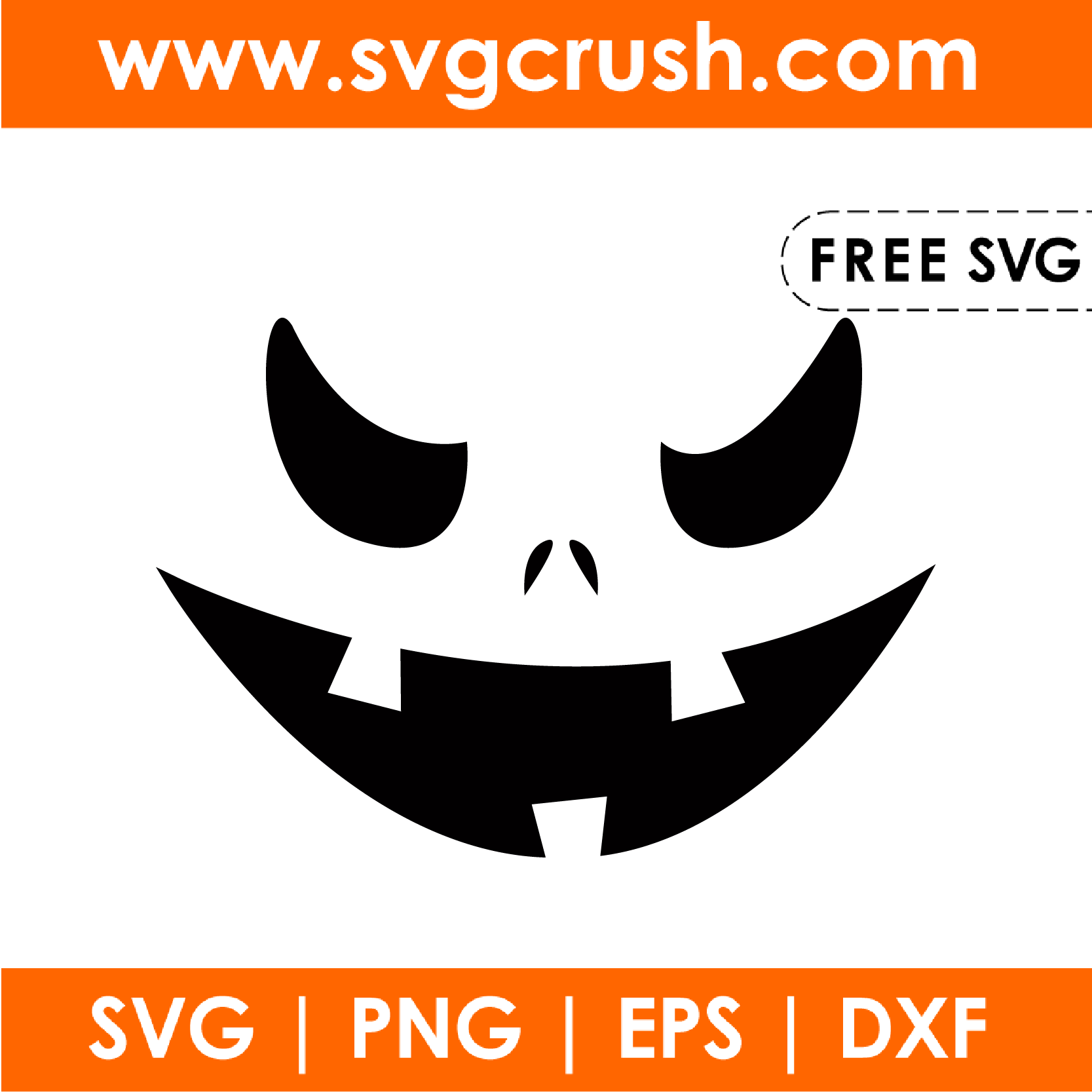 free pumpkin-face-009 svg