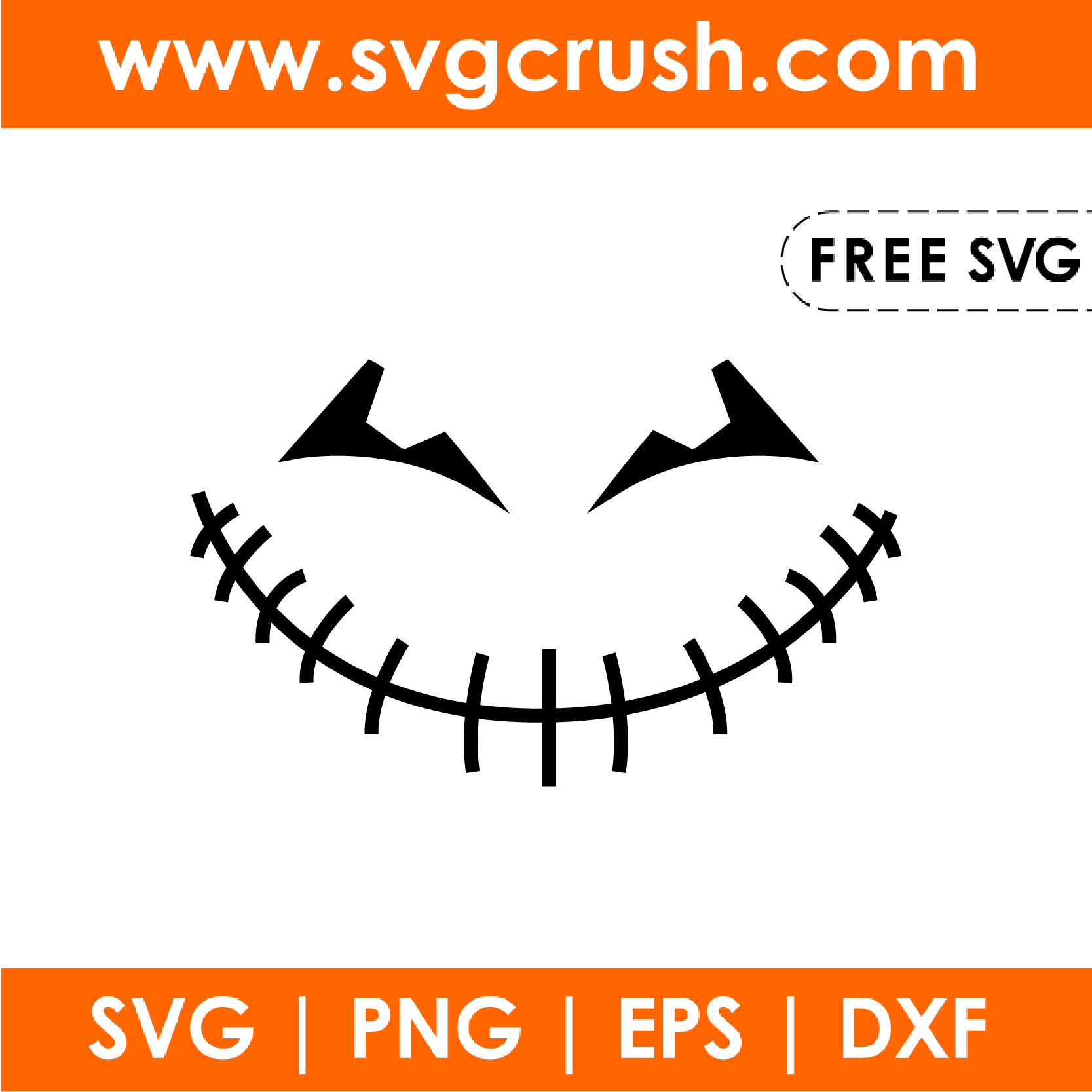 free pumpkin-face-011 svg