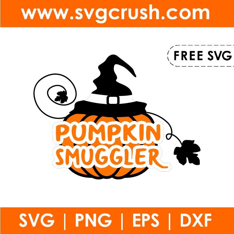 free pumpkin-smuggler-001 svg