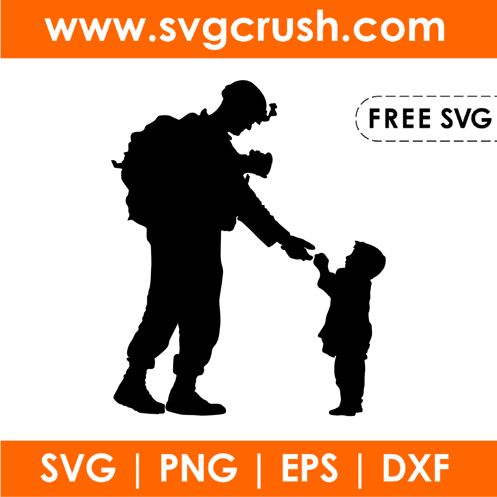 free veteran-silhouette-001 svg