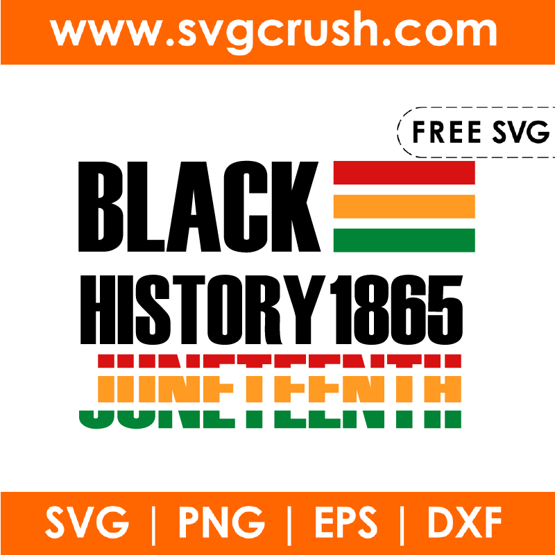free black-history-1865-juneteenth-003 svg