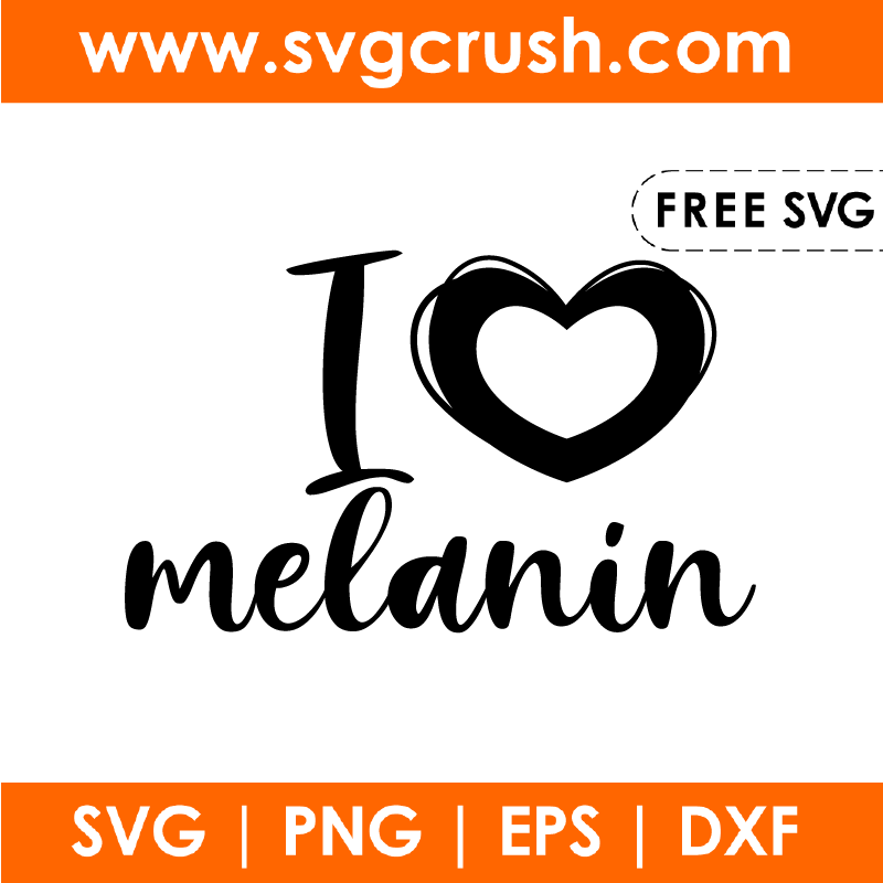 free i-love-melanin-004 svg
