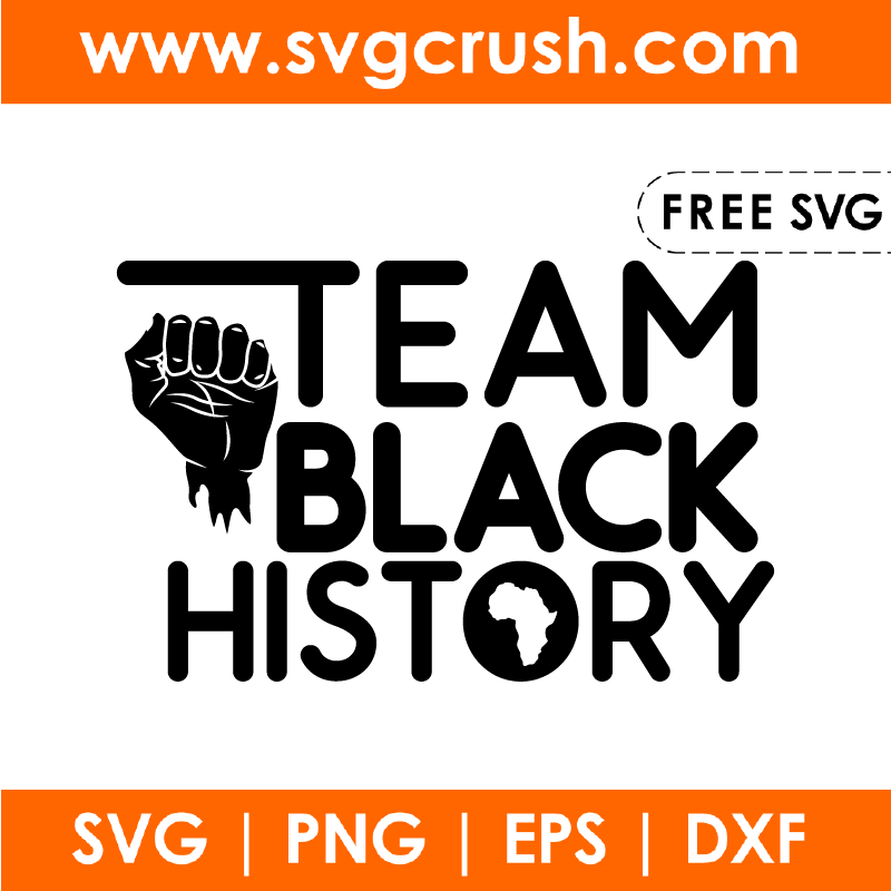 free team-black-history-002 svg