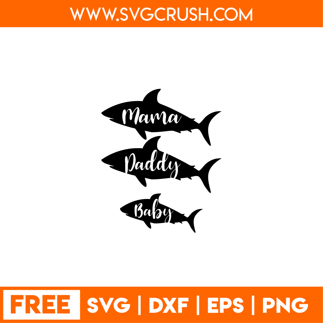 free family-shark-001 svg