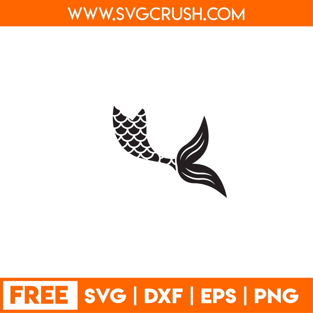 free mermaid-tail-003 svg