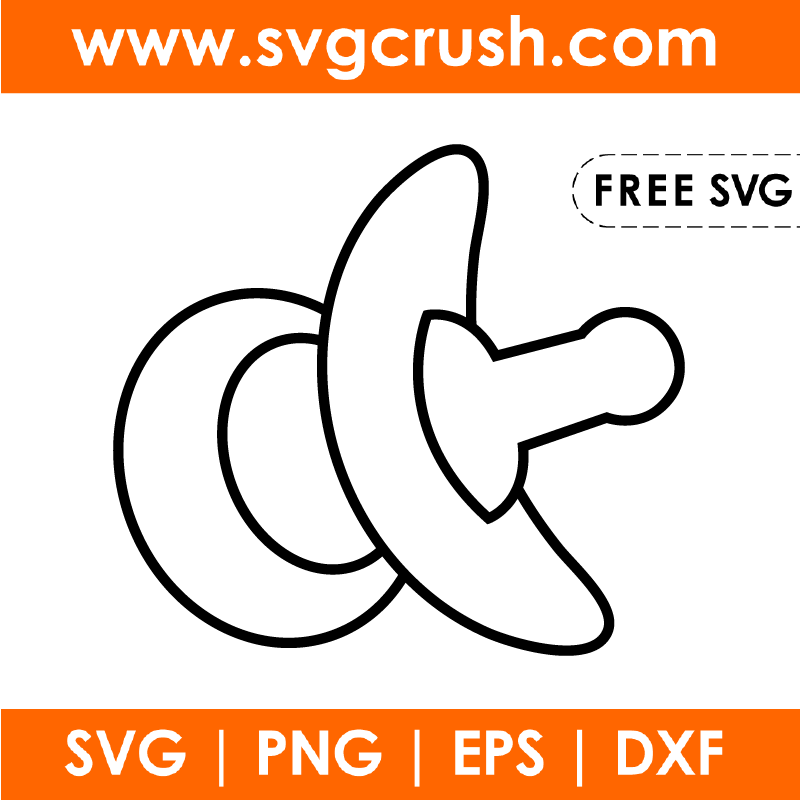 free pacifier-002 svg
