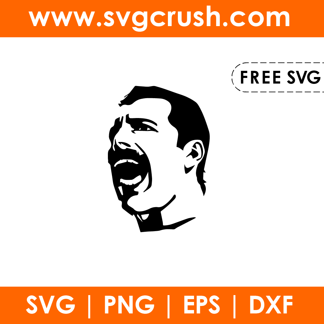 free Singing-Freddie-Mercury-001 svg